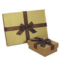 Gold Candy Box 6-1/8" X 5" X 1 3/8" | Quantity: 24