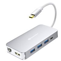 USB C Hub, 9 in 1 USB C Adapter with 90W Power Delivery,4K USB C to HDMI, Ethernet Port, 4 USB 3.0 Ports, Micro SD/TF Card Reader, for MacBook/Pro/Air 2016/2017/2018, ChromeBook, XPS