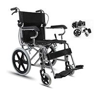 TX Handle Foldable Portable Travel Wheelchair Super Lightweight Airplane Carryable,Black