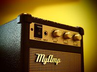 My Amp Retro Speaker Guitar Amplifier Shaped MP3 and Computer Speaker
