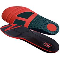 Stridetek Cross Trainer Orthotic Insoles - Arch Support Metatarsal Pad & Gel Plugs Prevent Foot Pain Plantar Fasciitis & Shin Splints - (Red) - Mens 4 / Womens 5