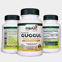 1600mg High Potency Guggul (Gugulipid) with 2.5% Z & E Guggulsterone for Maintaining Healthy Cholesterol - 1 Months Supply