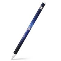 igsticker Ultra Thin Protective Body Stickers Skins Universal Decal Cover for Apple Pencil 1st Generation (Apple Pencil Not Included) 014939 Star　Night Sky　Aurora　Rainbow Colors　View　Natural