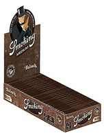 25 Smoking Unbleached Brown 1 1/4 Cigarette Rolling Papers Packs (50 Leaves/Pack) + Beamer Smoke Sticker. for Legal Smoking Herbs, Rolling Tobacco, Herbal Mixes, Rollers, Injectors, RYO, MYO