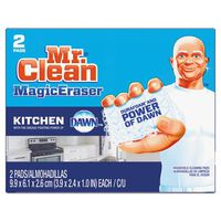 Mr. Clean Magic Eraser Kitchen Scrubber, 3 9/10 inch x 2 2/5 inch, 2/Box, 12 Boxes/Carton