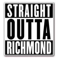 CUSTOMI RICHMOND Straight Outta Series Custom Decal Sticker for Car Truck Macbook Laptop Air Pro Vinyl
