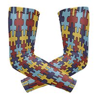Anyangquji Autism Awareness Arm Sleeve Protectiv for Man Elbow Brace for Arthritis (1 Pair)