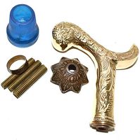 Nautical World Vintage Brass Designer Victorian Handle with Hardware Set, Affordable Gift Decorative Walking Cane Fashion Statement for Men/Women/Seniors/Grandparents! Item