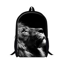 Generic Casual Animals Print Backpacks Tiger Lion Leopard Bookbag Kids Shoulder Bag School Backpack for Teenagers