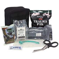 Ever Ready First Aid Meditac Tactical Trauma IFAK Kit with Trauma Pack Quickclot and Israeli Bandage in Molle Pouch (Updated Version Featuring SWAT-T)