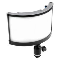 Fotodiox Pro Factor Radius Mini Wide Angle Light - 4x9 in Curved Bicolor Dimmable Camera Light