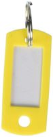 Lucky Line Key Tag with Split Ring; Yellow, 50 per Bag (16980)