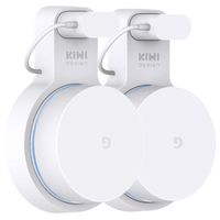 Google WiFi Wall Mount, Google Mesh Holder Without Messy Wires or Screws by KIWI design (White 2 Pack)