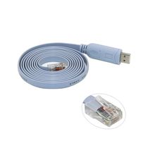 USB to RJ45 Cable USB Console Cable for Laptops in Windows, Mac, Linux (Blue) 6 FT