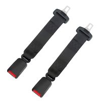 2 Pack 14.25'' Seat Belt Extender for Cars, 7/8 inch Metal Tongue E11 Safety Certified Seat Belt Extender for Most Cars