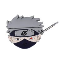 QIANLONG Japanese Anime Naruto AirPods Case, 3D Cartoon Character Hatake Kakashi Silicone Airpod Case Best Gift for Boys Girls and Anime Fans(H01-Airpods Pro)