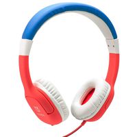 JIEDING Kids Headphones,3.5mm Jack 85dB Volume Limited Stereo Wired Children's Headphones Over Ear Headsets(Red)