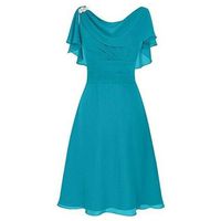 Pervobs Elegant & Cute Formal Dress Women Wedding Bridesmaid High-Waist Ruffled Party Ball Prom Gown Cocktail Dress(4XL, Blue)