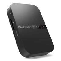 RAVPower FileHub, Wireless Travel Router AC750, Portable SD Card HDD Backup and Data Transmission Unit, 6700mAh External Battery Pack 2019 Version (Renewed)