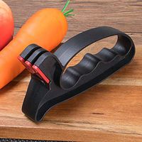 ❤Ywoow❤? 2 in 1 Handy Professional Handheld Scissors Sharpener Tool Kitchen Household Multifunctional Sharp Angle Sharpening Stone Stick Tungsten Kitchen