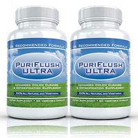 PURIFLUSH ULTRA, 60 Count (2 Bottles) - The All-Natural, Advanced Complete Colon Cleansing Formula - Best Intestinal Cleanse / Body Detox Supplement