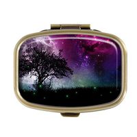 Top A Custom Personalized Square Pill box Decorative Box Vitamin Container Pocket Or Wallet (Natural-2)