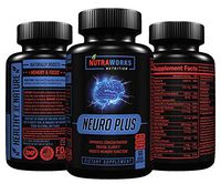 Neuro Plus Brain Support Supplement - Memory, Focus & Clarity Formula - Nootropic Scientifically Formulated for Optimal Performance - DMAE, L-Glutamine, Green Tea Extract, Bacopa, Choline & More
