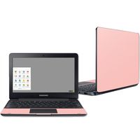 Mightyskins Skin Compatible with Samsung Chromebook 3 11.6" - Solid Blush | Protective, Durable, and Unique Vinyl Decal Wrap Cover | Easy to Apply, Remove, and Change Styles | Made in The USA