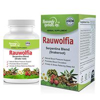 Rauwolfia Serpentina Blend (Snakeroot), 1000mg per Serving - Organic Herbal Supplement - Ayurvedic Herb & Natural Remedy - Natural Blood Pressure Support, Cardiovascular Health Aid– 60 Ct.