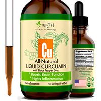Turmeric Curcumin Drops with Black Pepper – All-Natural Inflammation Support - Boost Your Health – Fights Joint Pain - Liquid Turmeric for Better Absorption Than Tablet Supplements - 48 Servings