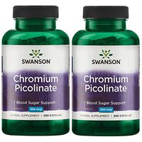 Swanson Chromium Picolinate 200 mcg 200 Capsules 2 Pack