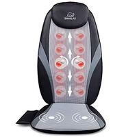 Snailax Shiatsu Massage Cushion with Heat Massage Chair Pad Kneading Back Massager for Home Office Seat use SL-256