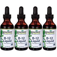 Swanson B-12 Liquid 1,000 mcg 2 fl oz Liquid 4 Pack