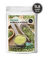 Organic Premium Moringa Powder by Naturevibe Botanicals, 5lbs | Non GMO Verified and Gluten Free | Multi-Vitamin | Great in Drinks and Smoothies | Weight Loss | Immunity Booster