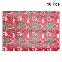 Toyvian Christmas Wrapping Paper Decorative Holiday Flower Book Wrapping Crafting Paper