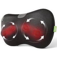 Mynt Shiatsu Massage Pillow with Heat – for Neck, Back, Shoulders, Arms and Legs. FDA Approved, Lightweight, Compact Cushioned Portable Massager — use at Home, Office, Car, and More