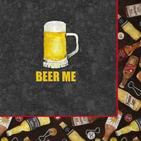 Cocktail Size Napkin, 5"x5", Pack of 20 , Brewsky Sports