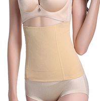 Ewanda store Waist Trimmer Belt Postpartum Belly Belt Recovery Support Girdle Belt Loss Weight Compression Waist Cincher Waist Trainer Corset Belt,XS/S,Nude