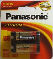 Panasonic 6-Volt Photo Lithium Cylinder Battery (2CR5MPA1B) (2CR-5MPA1B)