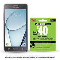 Simple Mobile Samsung Galaxy On5 4G LTE Prepaid Smartphone with Free $40 Airtime Bundle