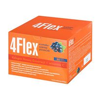 4 Flex - 30 sachets - curant Flavour - stimulates The Restoration of Cartilage Tissue - Improves The Functions of The locomotor System, alleviates The Symptoms of ailments Rheumatic