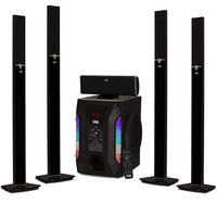 Acoustic Audio AAT1003 Tower 5.1 Home Theater Speaker System with 8" Powered Subwoofer
