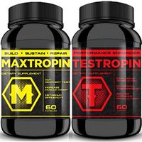 MAXTROPIN & TESTROPIN Combo - Increase Muscle Mass, Cut Recovery Time, Improve Performance with Better Results!
