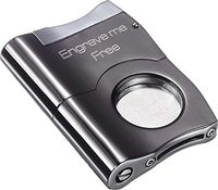 Personalized Gunmetal Cigar Cutter with Free Engraving