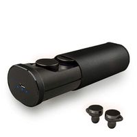 Wireless Earbuds, Redbee Bluetooth Earbuds Built-in Mic Bluetooth Earbuds Portable Charging Case. Dul Mini Bluetooth Earbuds Mic & Noise Cancelling for Smart Phones (Black)