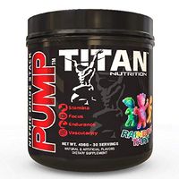 Pump- Stimulant Free Nitric Oxide Boosting Stack, with Citrulline Malate for Maximum Pump, Vascularity and Improved Circulation with Brain Complex for Increased Focus (Rainbow Tart)