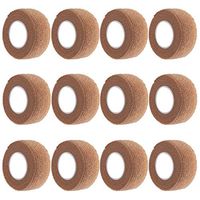 AxeSickle 1 Inch X 5 Yards, Self Adherent Wrap 36 Bulk Pack Self Adhesive Tape, Cohesive Bandage Tape, Strong Elastic Sports Tape for Wrist, Stretch Athletic Tape for Ankle Sprains and Swelling.