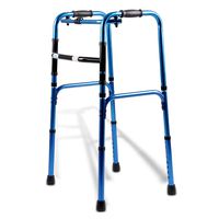 LHQ-HQ Elderly Walker Portable Anti-Skid Auxiliary Walking Walker Aluminum Folding Four-Legged Walking Stick Non-Slip Walking Stick with Hospital