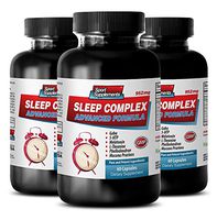 Anti-Aging Supplement - Sleep Complex Advanced Formula - 952MG - Brain Memory Booster - 3 Bottles (180 Capsules)