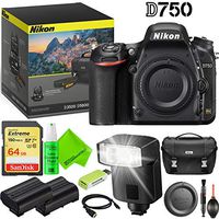 Nikon D750 DSLR Camera (Body Only) Outdoors Kit
